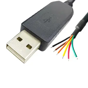 Cabo usb ftdi ft232r rs485, fio extremidade de fio rs485 para cabo serial usb rs485