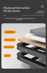 Cama individual plegable, marco de acero portátil multifuncional, placa gruesa, cama plegable, oficina, cama de campamento simple para siesta para adultos - Product Image 4