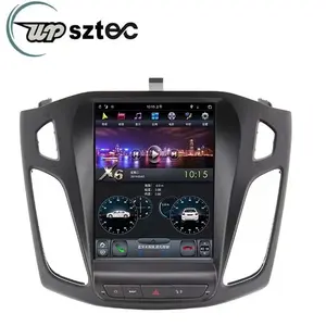 10.4 "style d'écran vertical android 11 pour ford focus 2013 - 2017 lecteur vidéo de voiture intégré écran tactile 4 + 64 GB