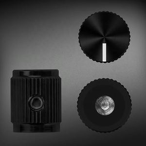 CNC Machined Aluminum Guitar Effect Pedal Potentiometer Knob Set with Anodized Finish and Set Screw - Product Image 4