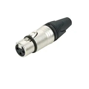 high quality 3 pin cannon plug xlr connector male female cable soldering