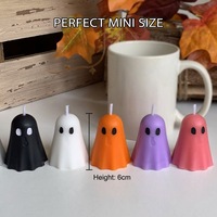 Halloween Niedliche Mini Bunte Geister-Duftkerzen Ausgefallene Kreative Stimmungsdekor Handgemachtes Geschenk