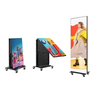 Écran d'affichage LED YTSF-P1 P2/P25, écran publicitaire vertical intérieur, écran promotionnel pliable mobile pour exposition