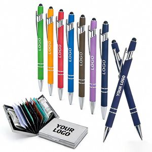 Bolígrafo Personalizado con Logotipo al por Mayor, Bolígrafo de Metal con Punta de Bola para la Escuela, Oficina, Regalo Promocional Empresarial - Product Image 1