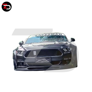 Ventes d'usine 2015-2017, style Rob Design, passages de roues larges pour <span class=keywords><strong>Mustang</strong></span> avec lèvre avant, diffuseur arrière, spoiler - Product Image 4