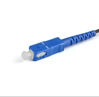 Câble de branchement extérieur FTTH de qualité opérateur SC-SC pré-terminé, cordon de brassage fibre optique monomode 1 fibre 3 fils en acier