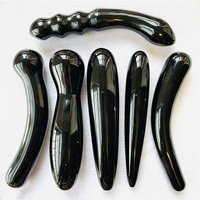 Vente en gros de plug anal en cristal de pierre précieuse naturelle pour femmes, baguette de massage, cadeau