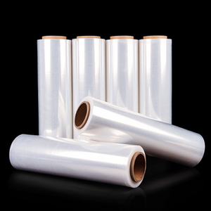 Bọc Pallet Bán Chạy Gói Cuộn Dây 100Mm <span class=keywords><strong>12</strong></span> Micron 500Mm 50 Kg Được Cấp Nguồn Màng Co Giãn Nano Trong Suốt Để Đóng Gói - Product Image 1