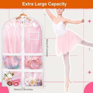 Sac de rangement pour vêtements de danse avec logo personnalisé, organisateur de costumes en PVC pour compétition et studio - Product Image 2