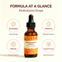 Compléments Énergétiques Immunitaires : Sureau, Zinc, Vitamine 6-en-1, Multivitamine Liquide, Vitamine D3 et Vitamine C, Gouttes Minérales