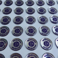 Etiquetas Metálicas Doradas para Certificados, Etiquetas Adhesivas Plateadas, Etiquetas de Advertencia Personalizadas para Velas, Hojas de Etiquetas con Logotipo Personalizado