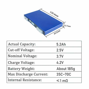 מלאי חדש קיבולת גבוהה sunwododa catl bid תא ncm reprismatic נטענת <span class=keywords><strong>3.7v</strong></span> 5.2ah ncm ליתיום נטענת יוני - Product Image 5