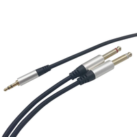 Câble séparateur mono TRS 1/8 pouces vers 2 x 6,35 mm 1/4 pouces TS, adaptateur jack audio 3,5 mm vers double 6,5 mm
