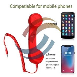 Conector de 3,5mm Auricular de teléfono móvil, Auricular de Llamada entrante de teléfono móvil, Micrófono de teléfono móvil Retro - Product Image 4