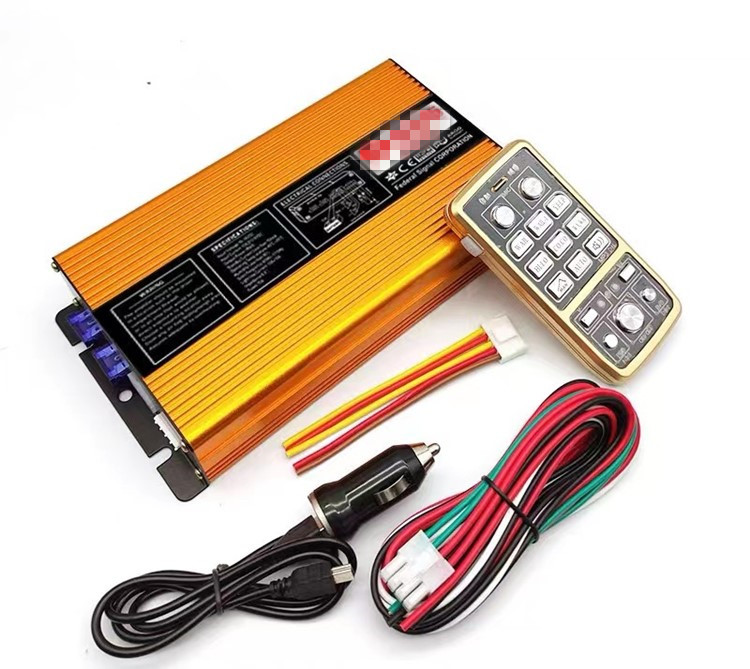 Car Alarm High Power 200W Loudspeaker With Remote Control