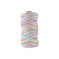 Paracorde en nylon multicolore de 4 mm (45 m) pour l'extérieur, cordon coloré tressé à la main pour l'artisanat, les laisses pour chiens et le camping