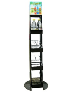 Soporte de <span class=keywords><strong>Metal</strong></span> para botellas, estante de exhibición para latas de bebidas, vino, supermercado, caja de almacenamiento de cerveza, botellas de Cola - Product Image 1