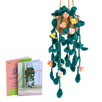 Fleur au crochet personnalisée couleur sur mesure, plante en pot, palette Pantone OEM, logo personnalisé, fabrication sous marque privée