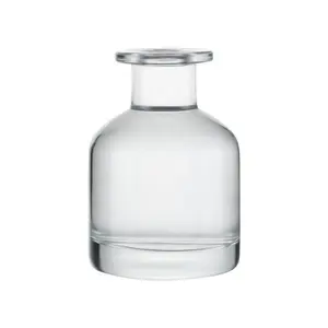 Nuevo diseño elegante botella de vidrio única logotipo personalizado botellas de perfume cosmético botella difusora