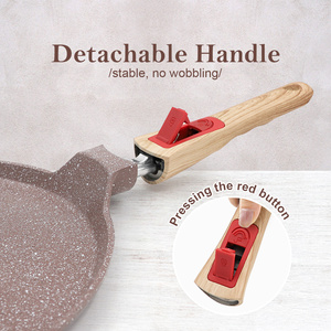 SANLANG Whosale <span class=keywords><strong>Série</strong></span> <span class=keywords><strong>amovible</strong></span> non toxique <span class=keywords><strong>Casseroles</strong></span> et poêles à induction Batterie de cuisine en céramique en fonte d'aluminium Non Stic - Product Image 3