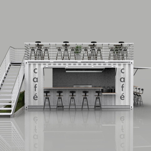 Maison en conteneur mobile à bon prix Maison en conteneur à 2 étages Maison en conteneur à double aile Bars/café/restaurant à vendre - Product Image 1
