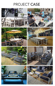 Brighthome ชุดโซฟาลานสวนอลูมิเนียมเฟอร์นิเจอร์หวายกลางแจ้งเฟอร์นิเจอร์สวน - Product Image 6