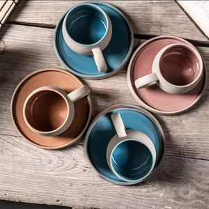 2025 in 300 ML personalizzato stampato caffè tazza da tè e piattino all'ingrosso regalo <span class=keywords><strong>tazze</strong></span> <span class=keywords><strong>Vintage</strong></span> in ceramica - Product Image 2