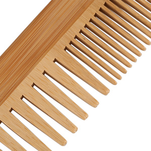 Peigne à dents larges et fines, personnalisé, en bois de bambou, écologique, <span class=keywords><strong>brosse</strong></span> pour <span class=keywords><strong>barbe</strong></span> et cheveux, vente en gros, bon marché - Product Image 4