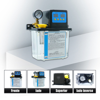 Pompe à huile électrique 220V en stock au Brésil, 0,5L 1L 2L 3L, graisseur automatique avec jauge pour machine de découpe et de fraisage CNC