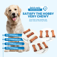 Friandises pour chiens naturelles sans céréales, à base de peau brute, efficaces pour l'élimination de la plaque dentaire, à mâcher, en vrac