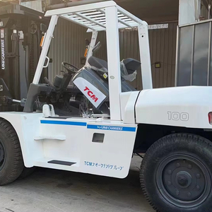Carretilla elevadora de segunda mano TCM usada de 10 toneladas, carretilla elevadora diésel japonesa TCM FD100 en venta, carretilla elevadora de horquilla elevadora - Product Image 3
