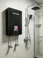 Chauffe-eau électrique instantané sans réservoir haute puissance 5500W avec protection contre la surchauffe, à fixation murale pour salle de bain et cuisine
