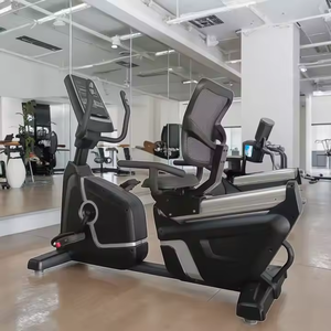 Bicicleta estática reclinada magnética para entrenamiento, modelo 2026, con sensor de pulso y base amortiguadora, para uso doméstico y comercial en gimnasios. - Product Image 2