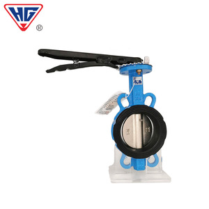 Shanghai Hugong Wafer Type Manual Butterfly Valve DN50 To DN200 Soft <b>Seal</b> For Water And Air Industrial Use - Product Image 3