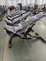 Banc multi-réglable en acier pour entraînement de musculation, conception ovale plate pour un entraînement de musculation efficace