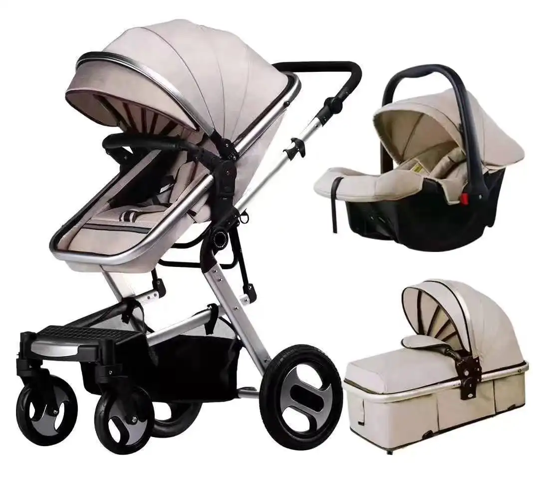 China Fabriek Goedkopere Prijs Baby Producten Kinderwagen 3 In 1 Met Baby Draagmand