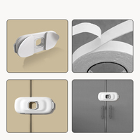 Verrou de sécurité pour armoire pour enfant Prodigy GC008, moderne, en plastique, à installation rapide, pour les enfants et les portes d'armoires