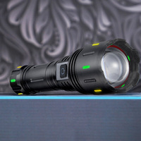 Lampe de poche laser blanche multifonctionnelle étanche à patch réfléchissant Lampe de poche d'urgence rechargeable par USB Torche haute puissance