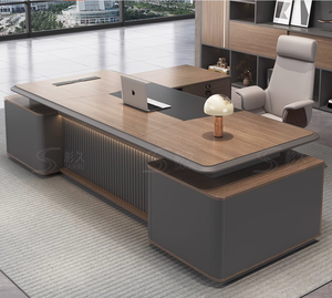 2024 Modern Boss <strong>Desk</strong> Manager President Office <strong>Desk</strong> Chair Combination Table Commercial Office Furniture - Product Image 4