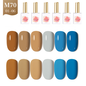 AILANUO 6 Colors 15ml Hema Free Gel Nail Polish Colors OEM Odorless Soak Off UV LED Gel <b>Varnish</b> for Beauty Salon - Product Image 1