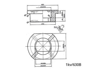 ฉนวนกันความร้อนพอร์ซเลนบี630A 1KV ราคาที่น่าสนใจ - Product Image 2