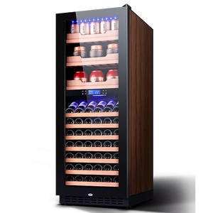 Refroidisseur de vin <span class=keywords><strong>Odino</strong></span> réfrigérateur de thé avec porte en verre trempé à Double couche 408L 144 bouteilles réfrigérateur de grande capacité - Product Image 5