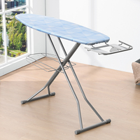 Planche à repasser pliable multifonctionnelle à hauteur réglable Planche à repasser pliable pleine grandeur avec repose-fer rétractable