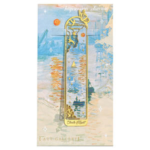 Serie <span class=keywords><strong>di</strong></span> <span class=keywords><strong>tesori</strong></span> d'arte pittura a olio in metallo segnalibro creativo scheletro manuale pendente libro <span class=keywords><strong>di</strong></span> lettura Clip - Product Image 5