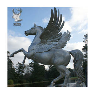 Escultura de animales de piedra para exteriores, estatua de caballito de mar enano de mármol blanco para decoración de jardín - Product Image 6