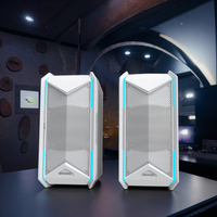 Haut-parleur 2025 avec caisson de basses 2.0 canaux, pleine gamme 10-30W, prise en charge Apt-X, effets sonores de jeu pour PC portable, lumière LED RVB