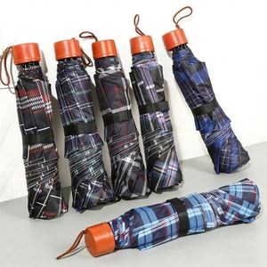 Custom Cheap Fully-Automatic Personal <b>Umbrella</b> Windproof Portable 3 Folding Advertising Nylon <b>Umbrellas</b> With Logo for Rain - Product Image 1