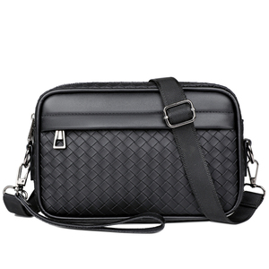 Bolso bandolera de cuero PU de diseñador, bolso de mensajero de lujo para negocios, bolsos multifuncionales informales para hombre - Product Image 1