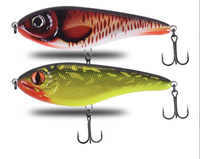 Leurre en plastique 9cm 21g, appât dur artificiel JERK BAIT Flame Dragon, nouvelle couleur, vente en gros pour la pêche