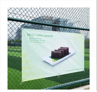 Bannière publicitaire personnalisée en PVC vinyle, impression couleur, logo personnalisé pour magasin de détail, affichage promotionnel extérieur pour entreprise